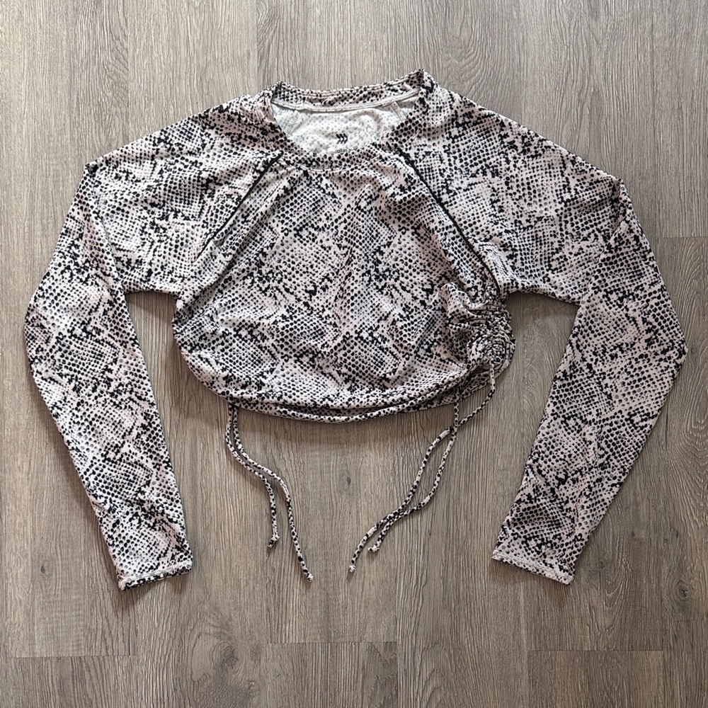 All in Motion Snake Print Bikini Top